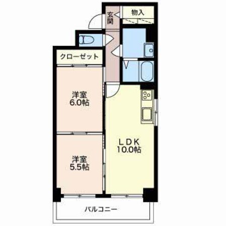 近鉄四日市駅 徒歩8分 5階の物件間取画像